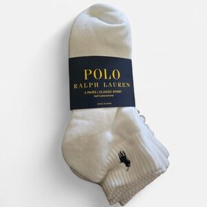 POLO RALPH LAUREN Men's Classic Sport Socks 6 Pairs